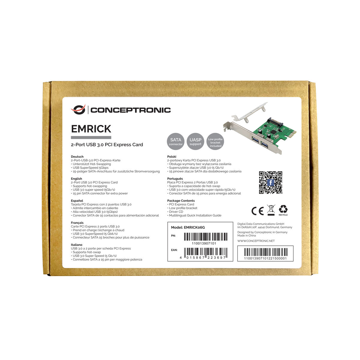 PCI kártya Conceptronic 110013907101
